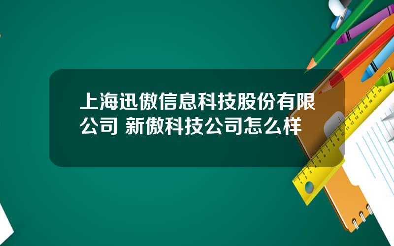 上海迅傲信息科技股份有限公司 新傲科技公司怎么样